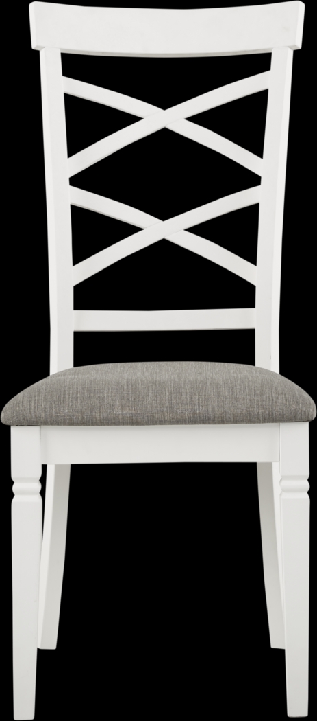 Riverdale White X-Back Side Chair - Thumbnail - Image 3