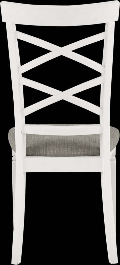 Riverdale White X-Back Side Chair - Thumbnail - Image 4