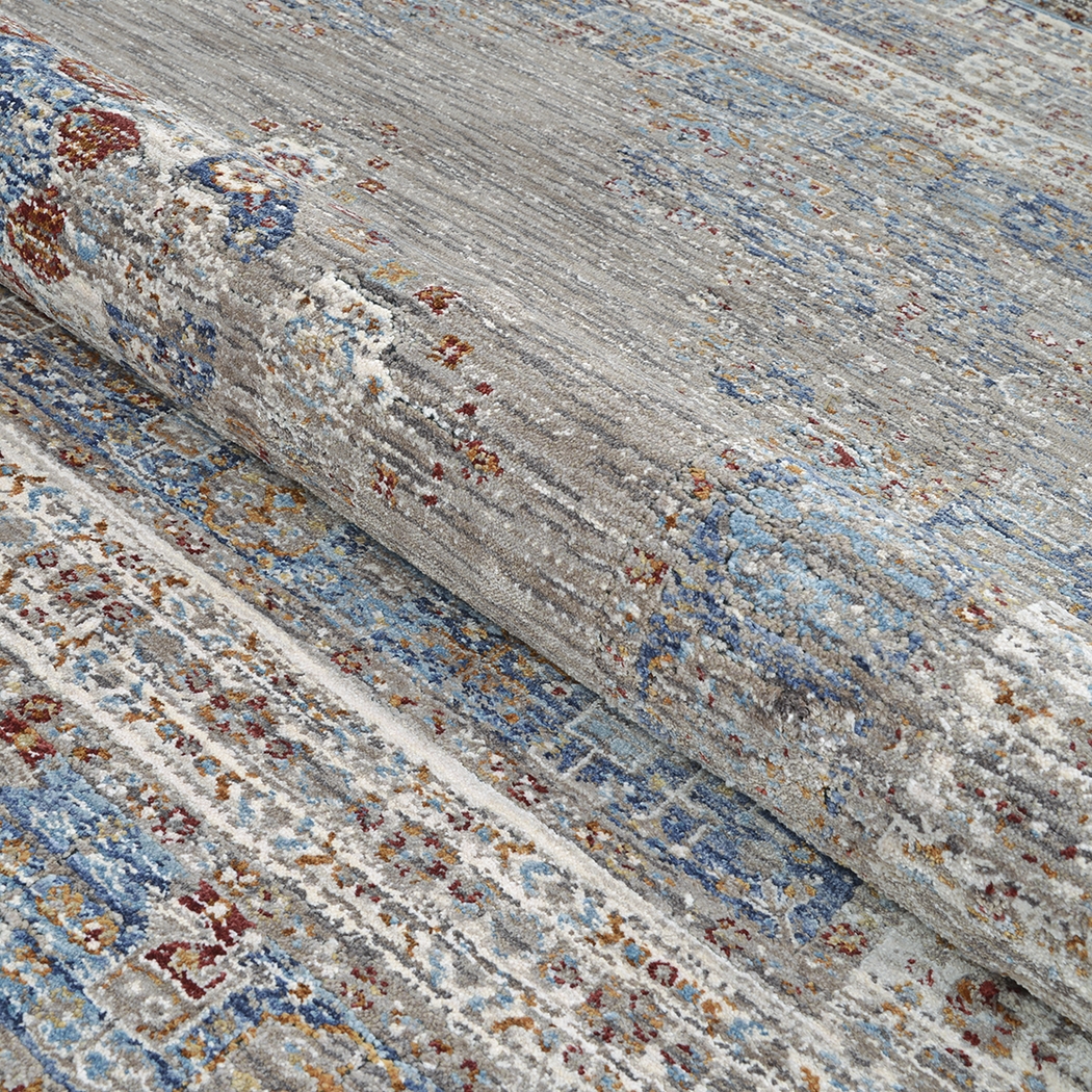 Riverdeen Blue/Brown 5'3 x 7'6 Rug - Thumbnail - Image 6