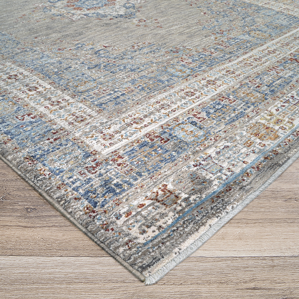 Riverdeen Blue/Brown 6'6 x 9'6 Rug - Thumbnail - Image 5