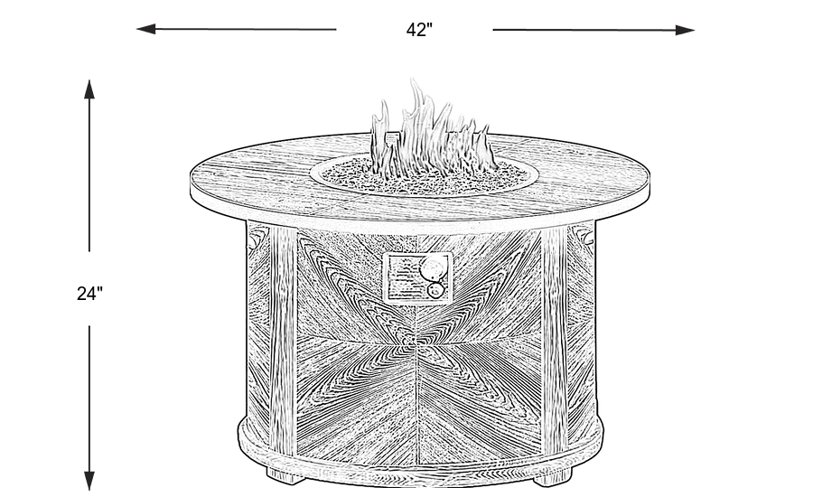 Dimension Image. Please refer to the Dimension Tab on this page for dimension details.