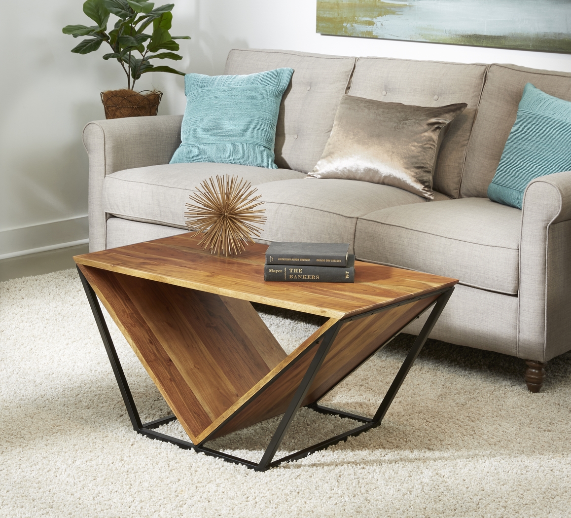 Riverlon Brown Cocktail Table - Thumbnail - Image 5