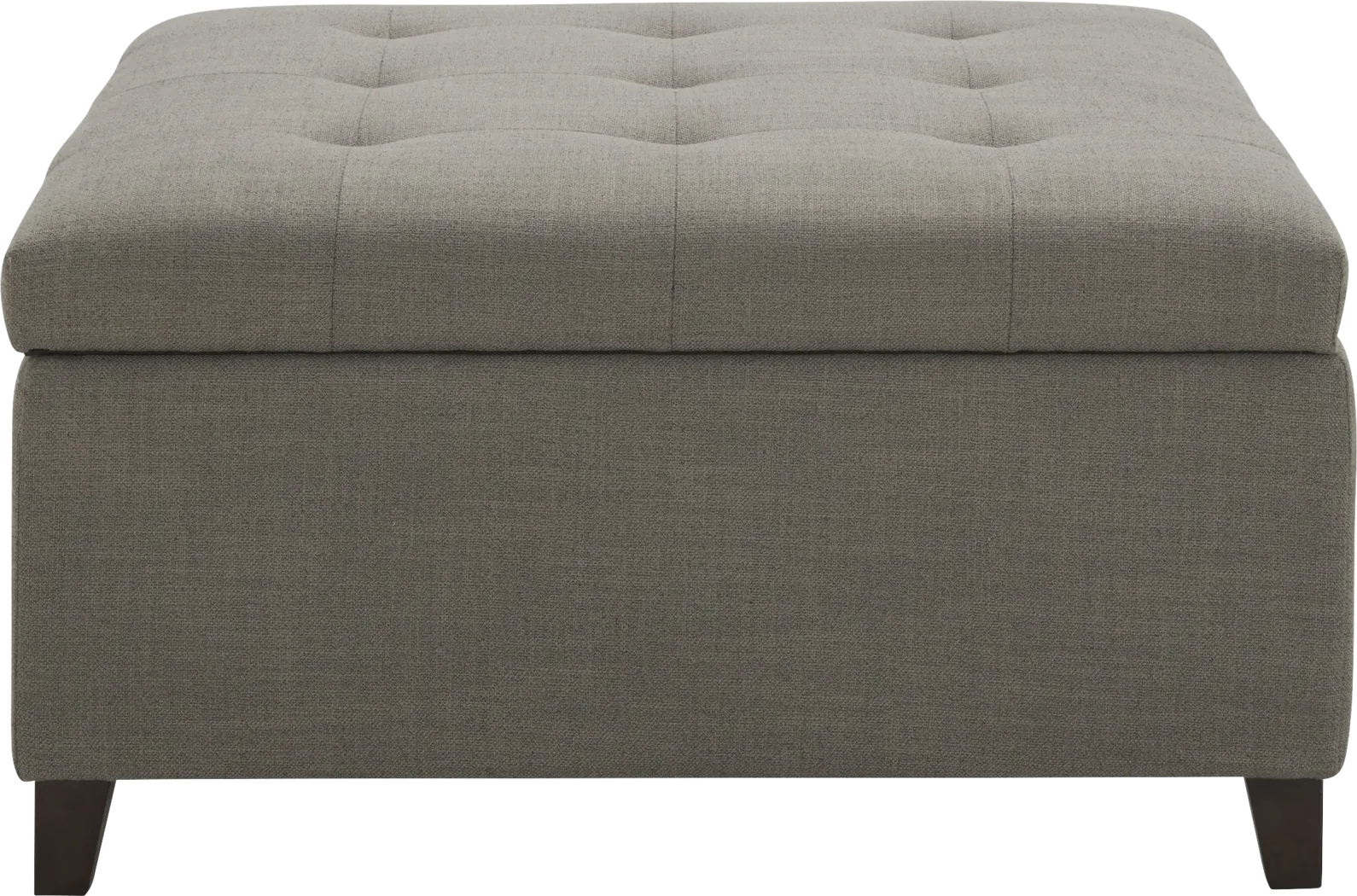 Riverton Place Gray Storage Cocktail Ottoman - Thumbnail - Image 2