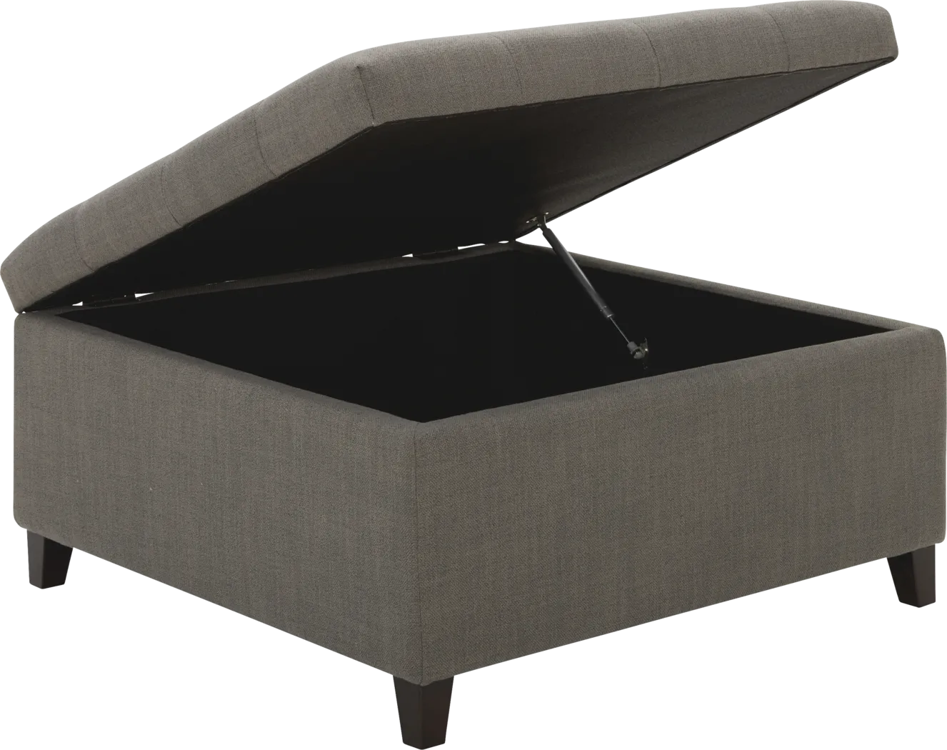 Riverton Place Gray Storage Cocktail Ottoman - Thumbnail - Image 3