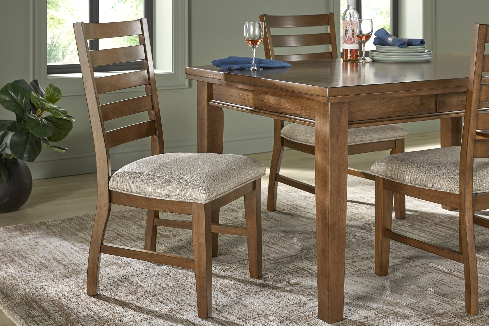 Riverview Brown Cherry Side Chair - Thumbnail - Image 4