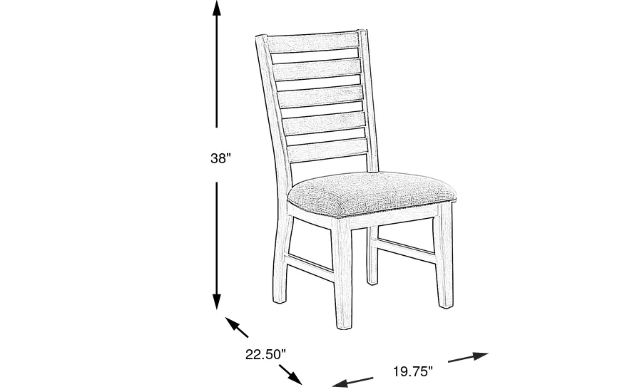 Dimension Image. Please refer to the Dimension Tab on this page for dimension details.