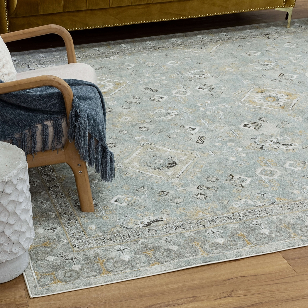 Riverwick Blue 5' x 7'6 Rug - Thumbnail - Image 3