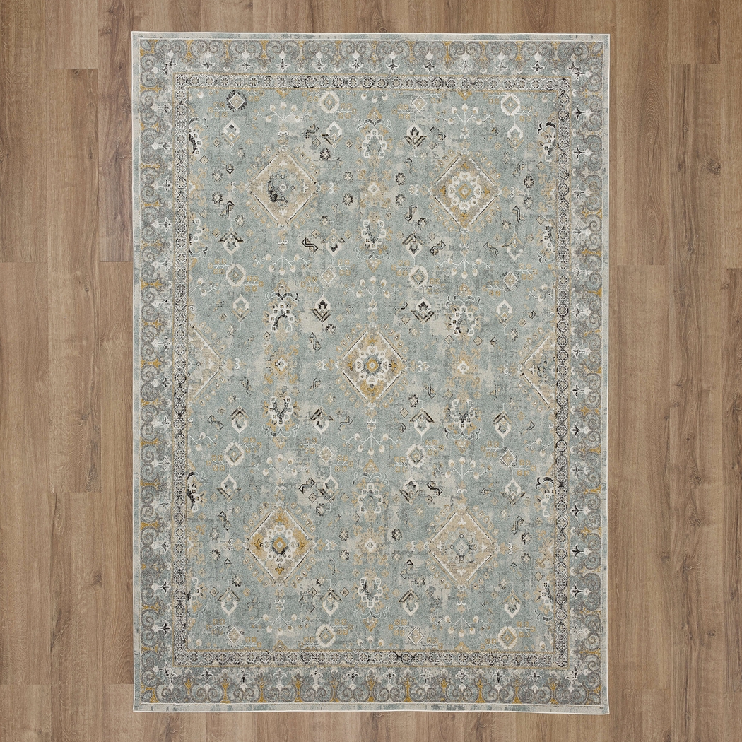 Riverwick Blue 6'6 x 9'10 Rug - Thumbnail - Image 4
