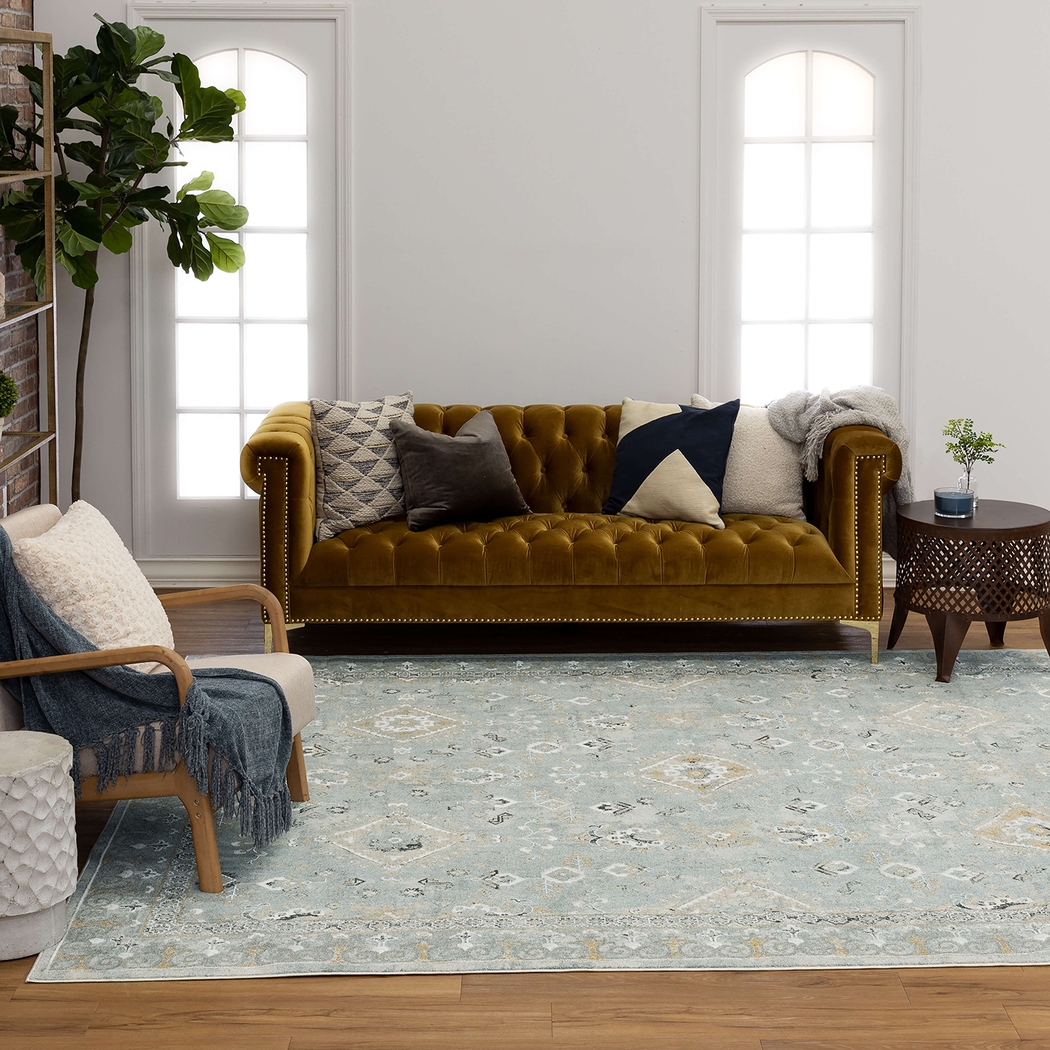 Riverwick Blue 7'10 x 10'3 Rug - Thumbnail - Image 2