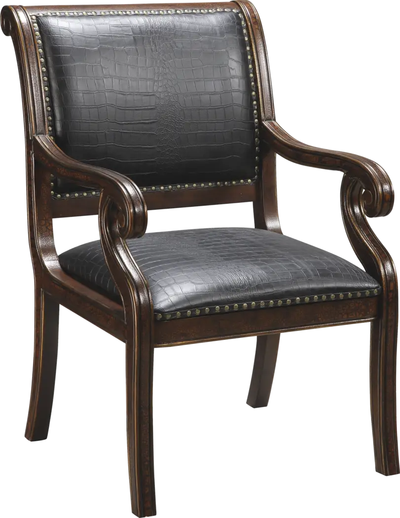 Rivington Black Accent Chair - Thumbnail - Image 1