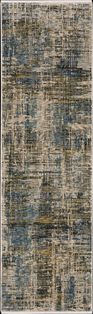 Riyar Blue 2'3 x 7'6 Rug - Thumbnail - Image 1