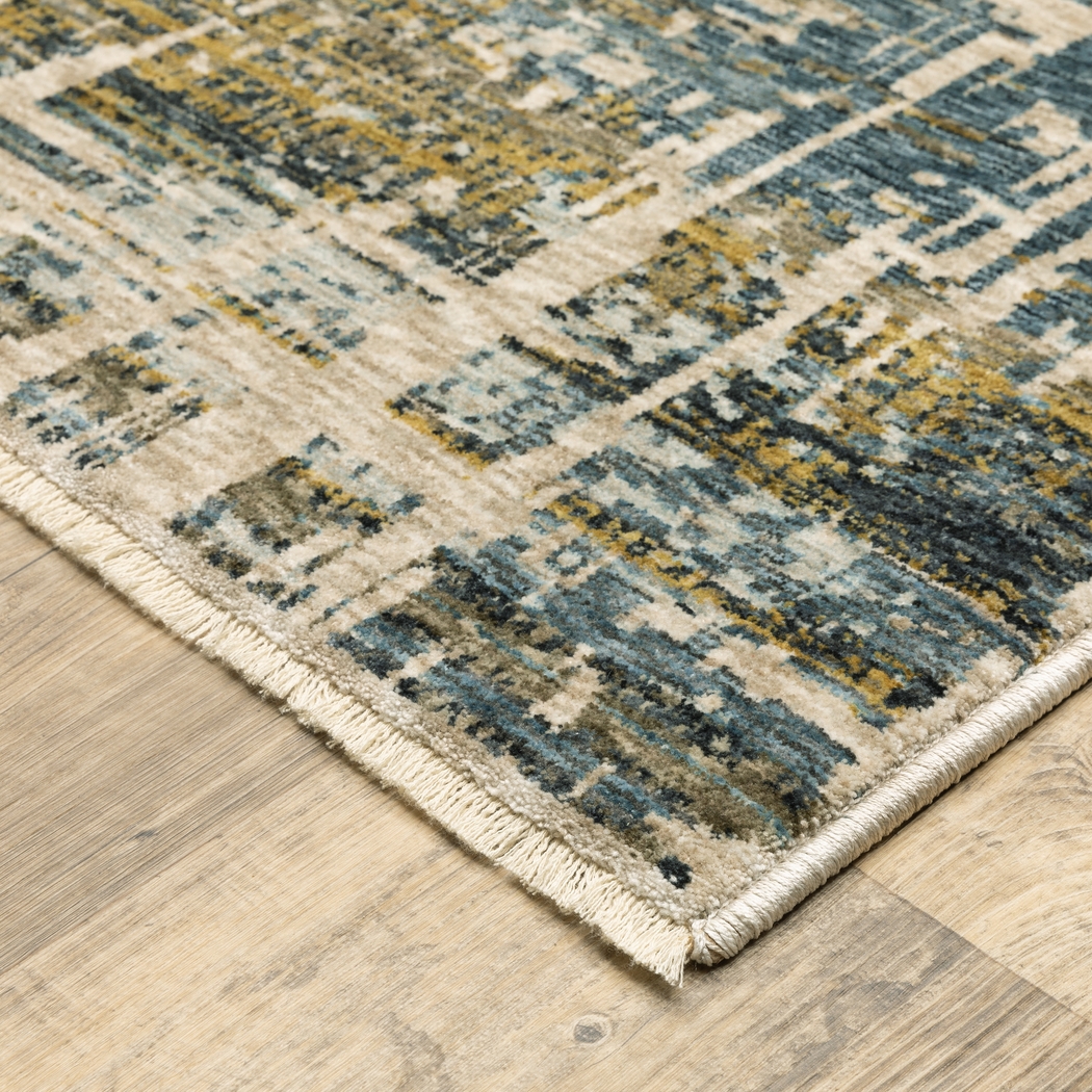 Riyar Blue 5'3 x 7'6 Rug - Thumbnail - Image 3