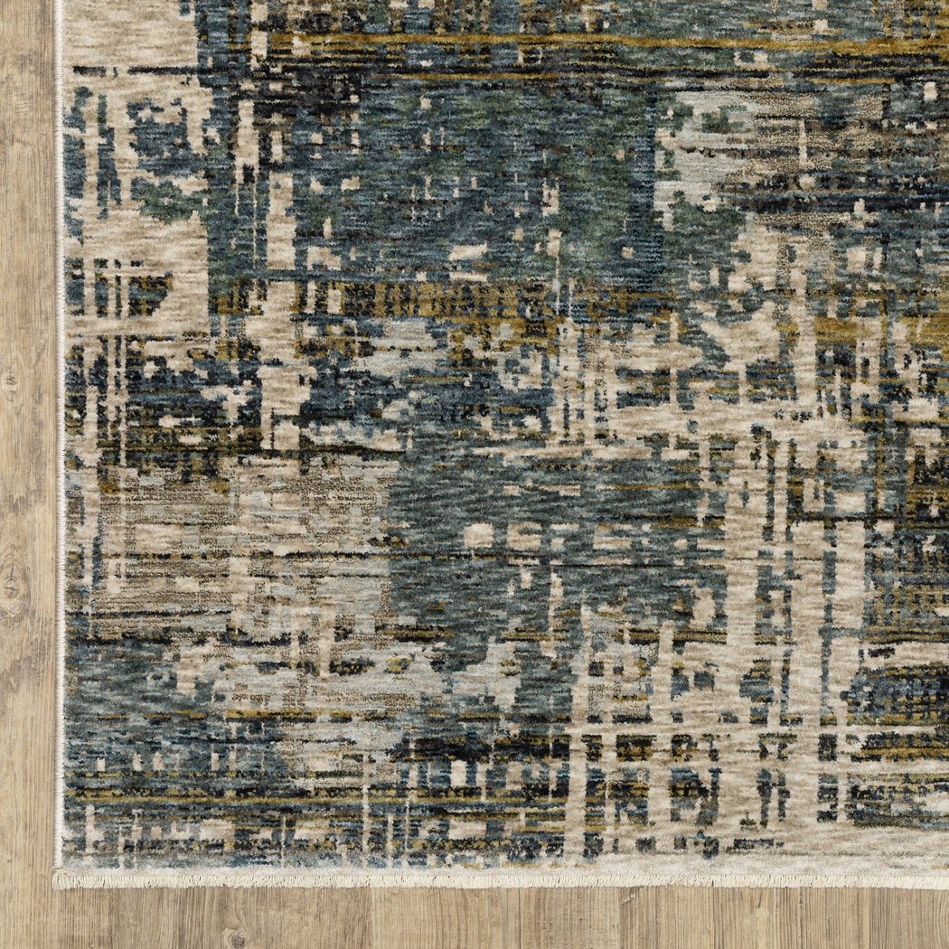 Riyar Blue 5'3 x 7'6 Rug - Thumbnail - Image 4