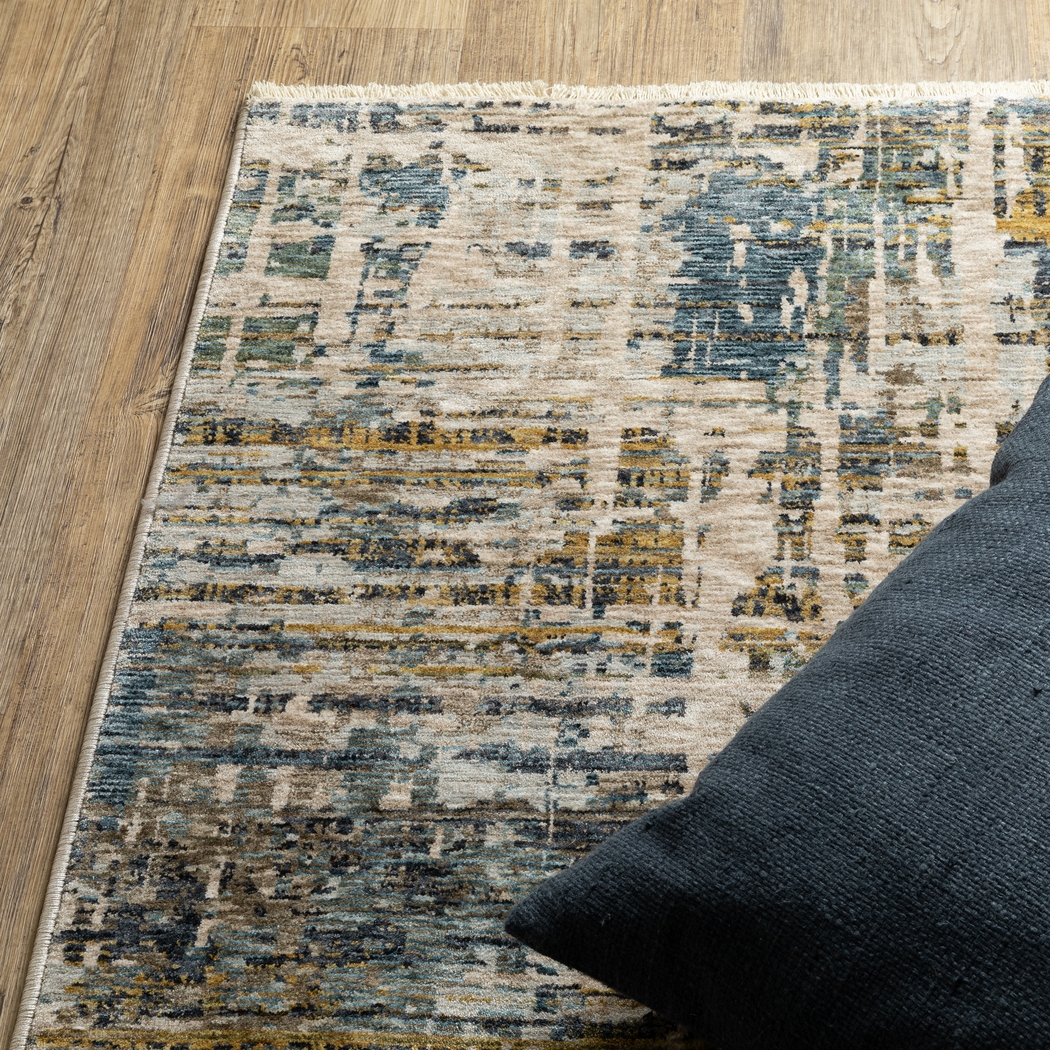 Riyar Blue 5'3 x 7'6 Rug - Thumbnail - Image 5