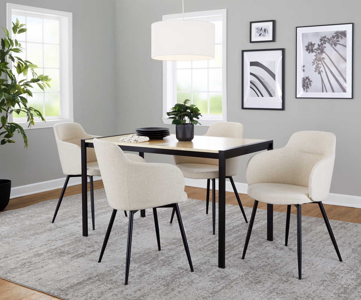 Roama Cream 5 Pc Dining Set - Thumbnail - Image 2