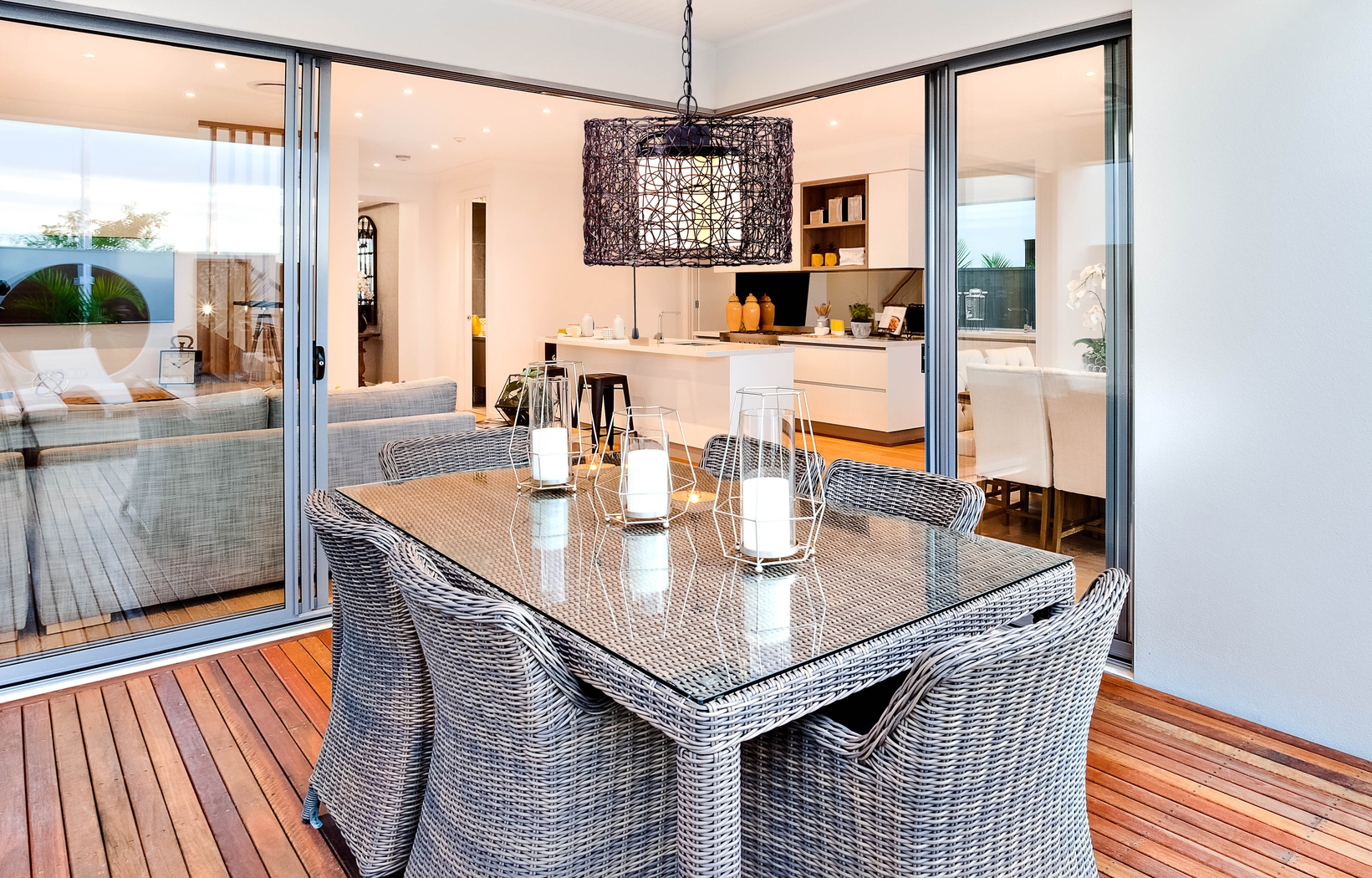 Roanoke Island Black Outdoor Chandelier - Thumbnail - Image 2