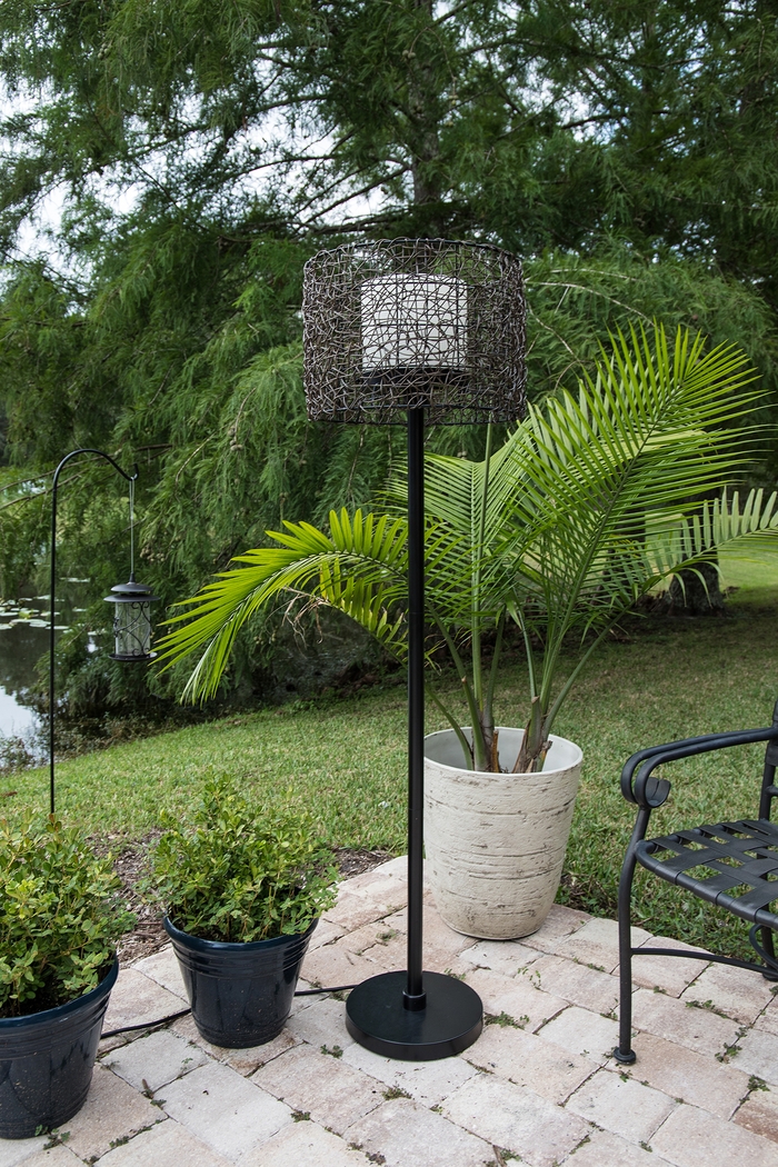 Roanoke Island Brown Outdoor Floor lamp - Thumbnail - Image 3