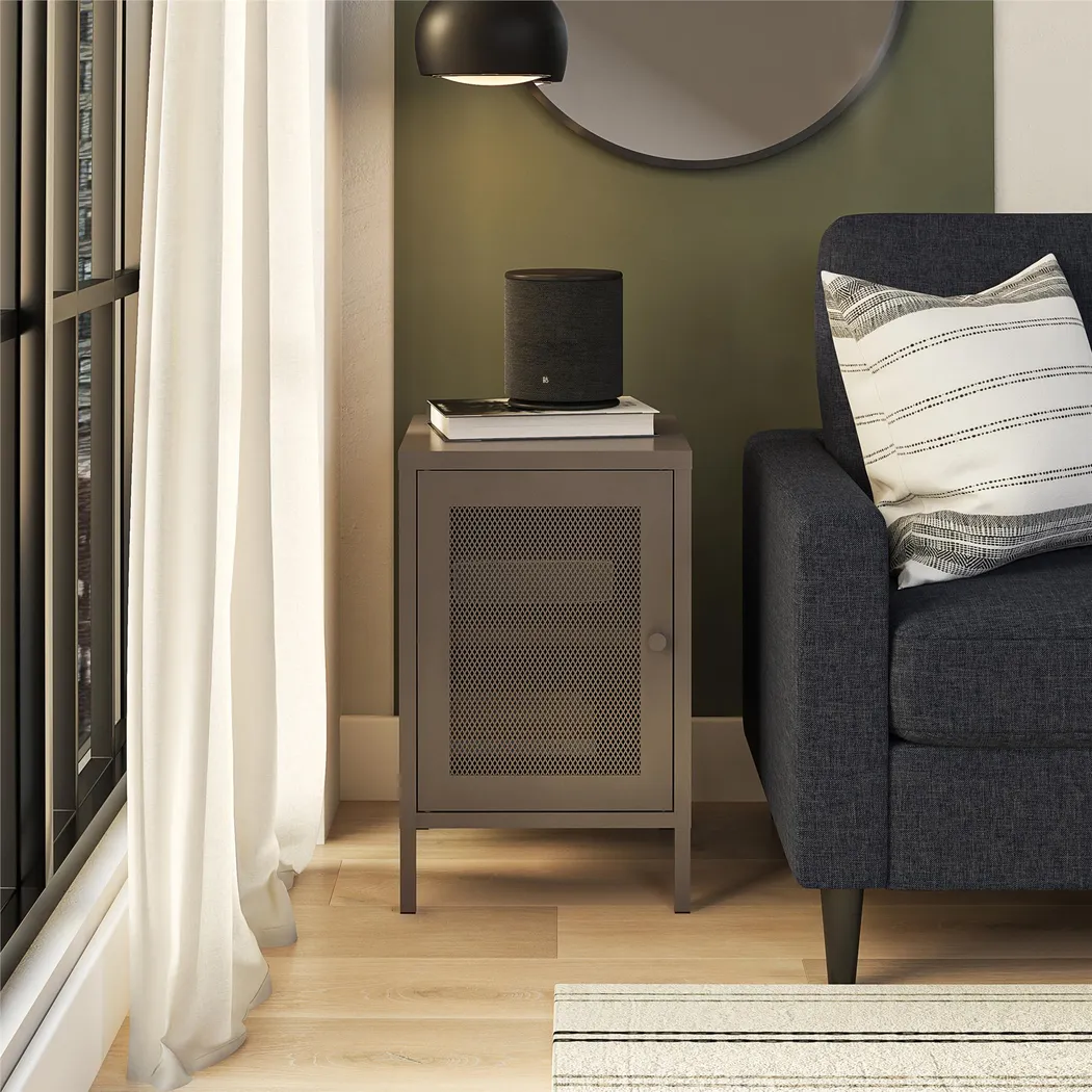 Roaris Graphite Storage End Table - Thumbnail - Image 2