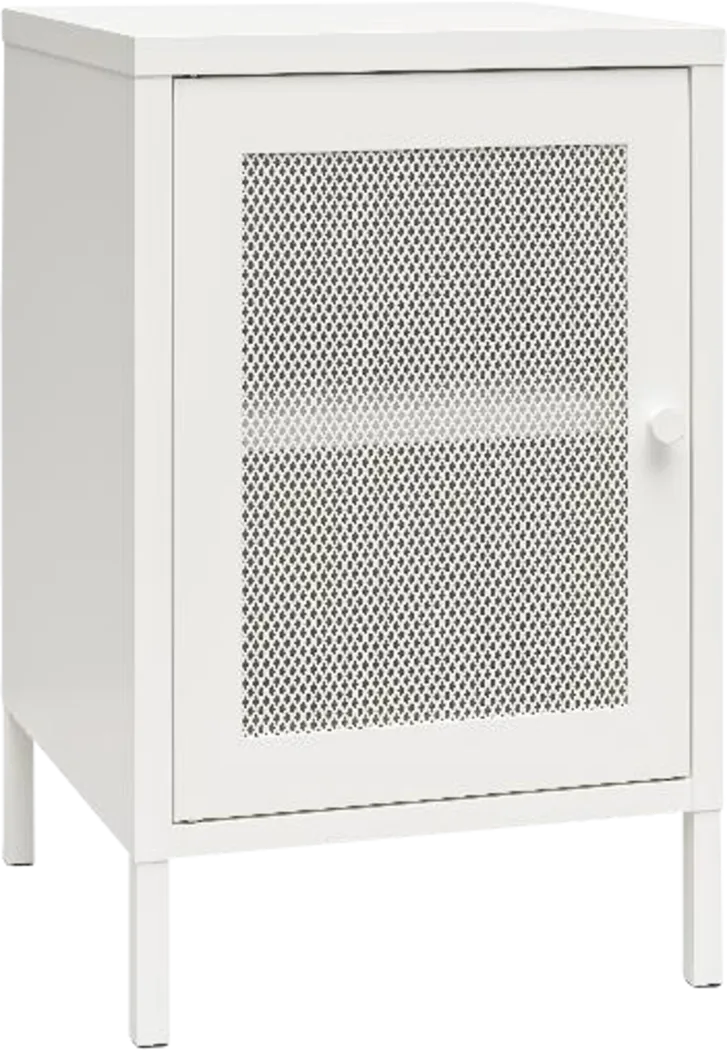 Roaris White Storage End Table - Thumbnail - Image 3