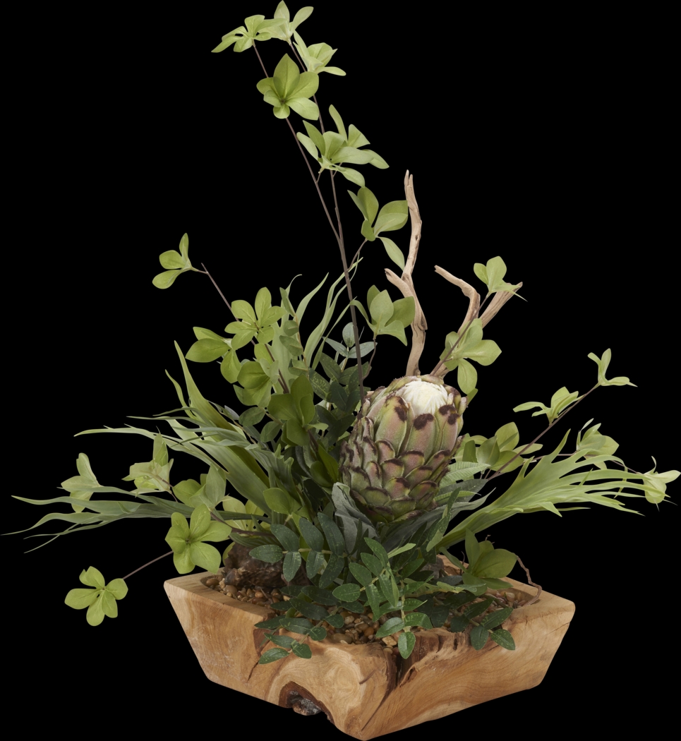 Robey Green Mink Protea Silk Plant - Thumbnail - Image 1