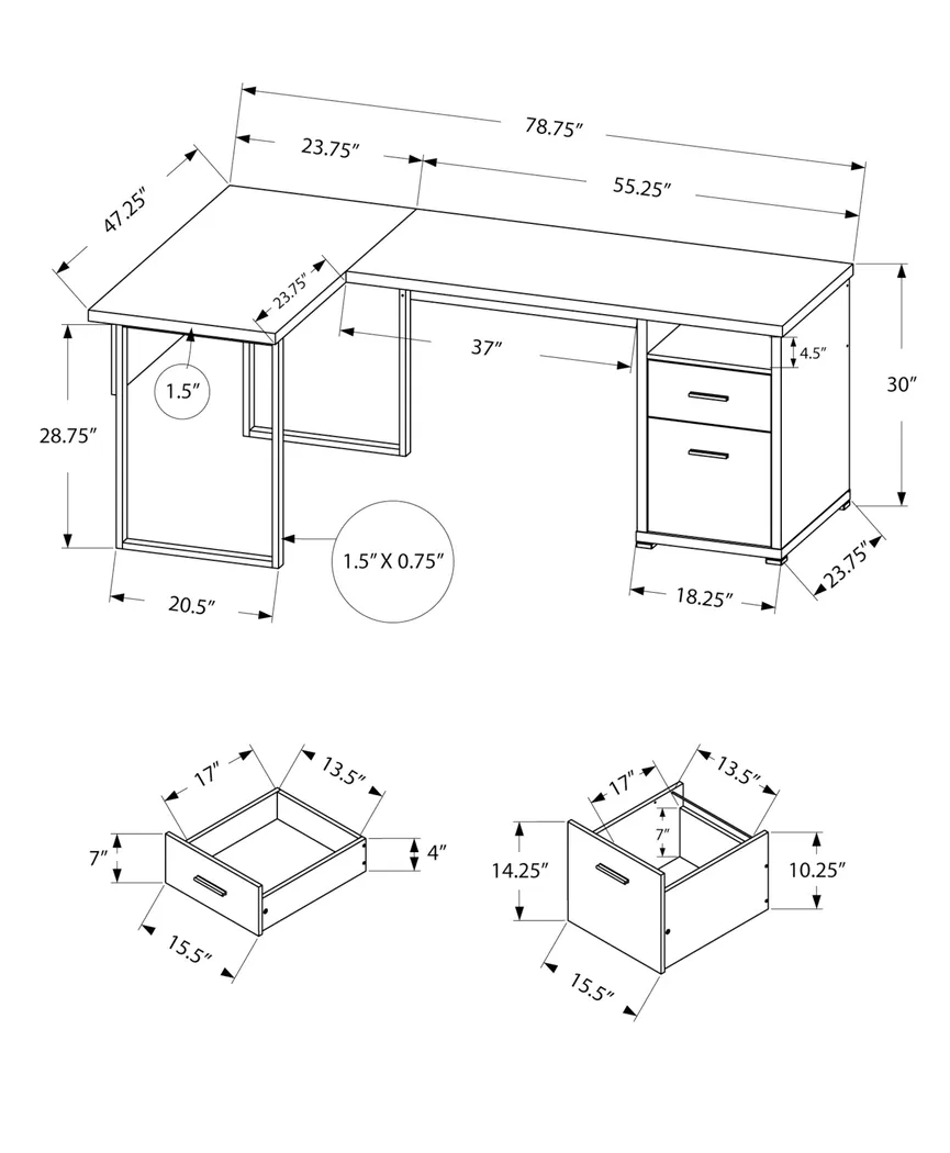Robinbar Taupe Desk - Thumbnail - Image 4