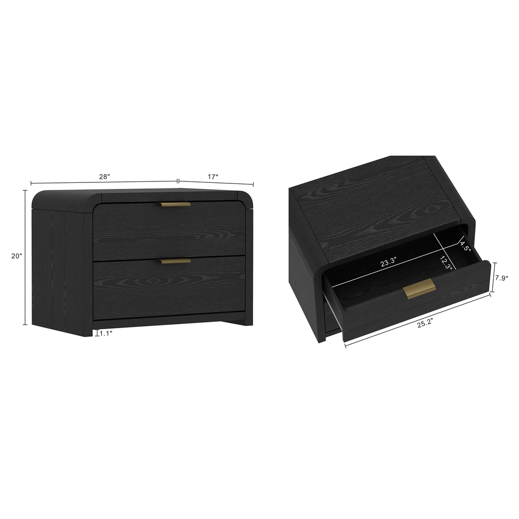 Robinbite I Black Nightstand - Thumbnail - Image 6