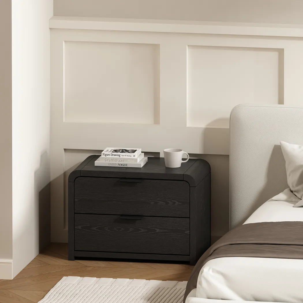 Robinbite II Black Nightstand - Thumbnail - Image 2