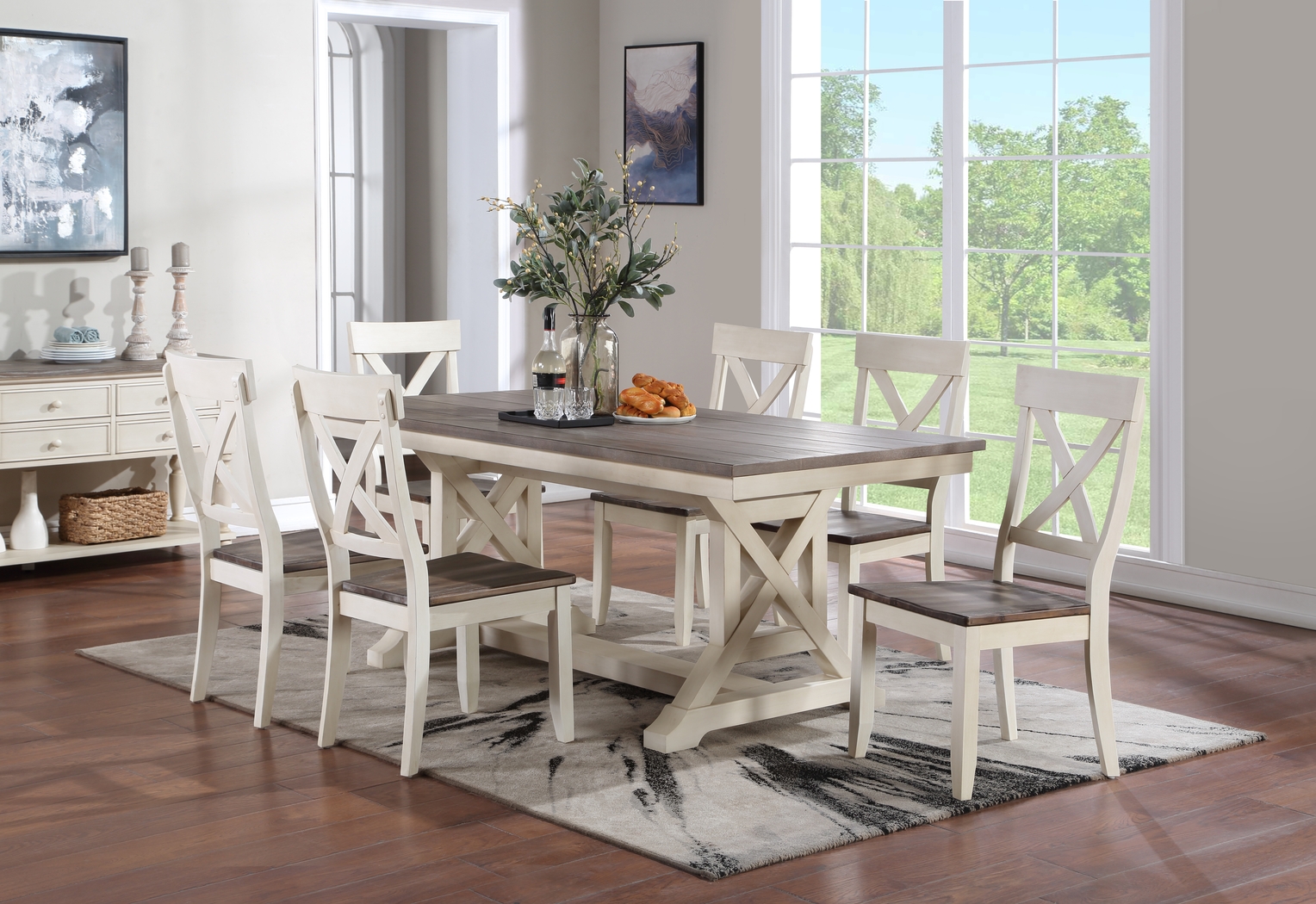 Robinette Cream Dining Table - Thumbnail - Image 6