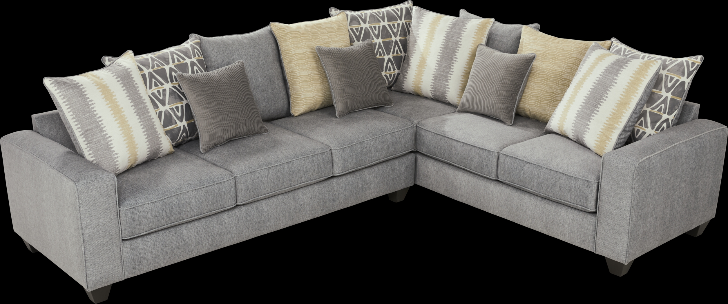 Robson Street Dark Gray 5 Pc Sleeper Sectional Living Room - Thumbnail - Image 3