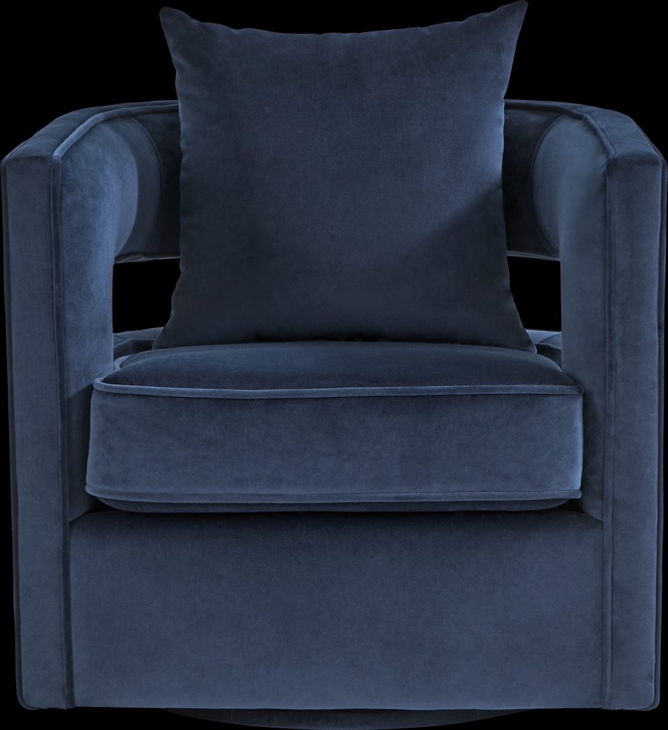 Rockaway Point Navy Accent Chair - Thumbnail - Image 2