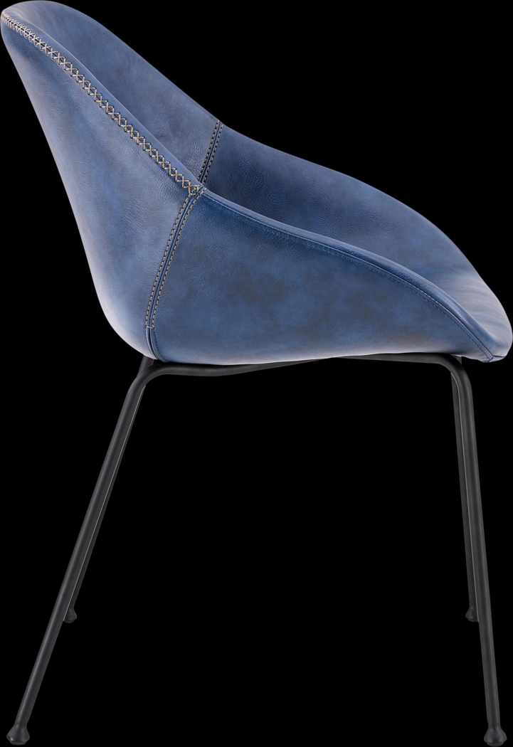 Rockcress Blue Side Chair - Thumbnail - Image 4