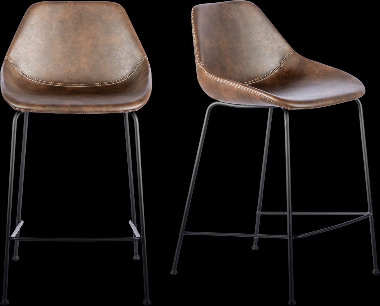 Rockcress Brown Counter Stool, Set of 2 - Thumbnail - Image 1