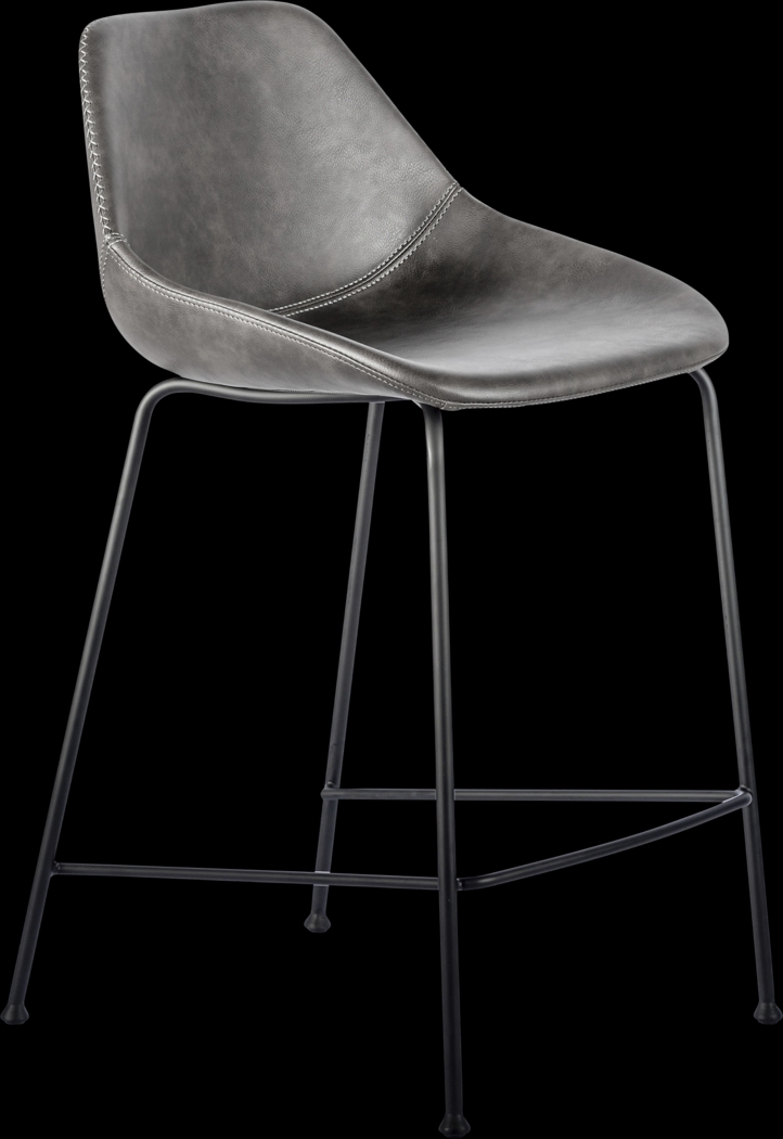 Rockcress Dark Gray Counter Stool, Set of 2 - Thumbnail - Image 4