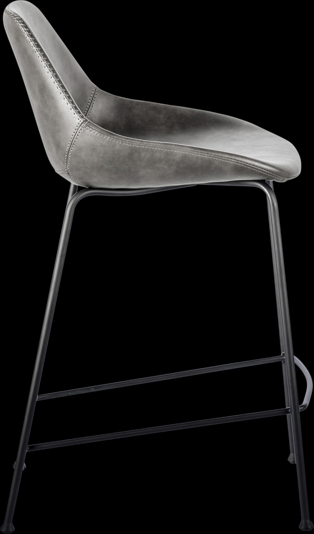 Rockcress Dark Gray Counter Stool, Set of 2 - Thumbnail - Image 5