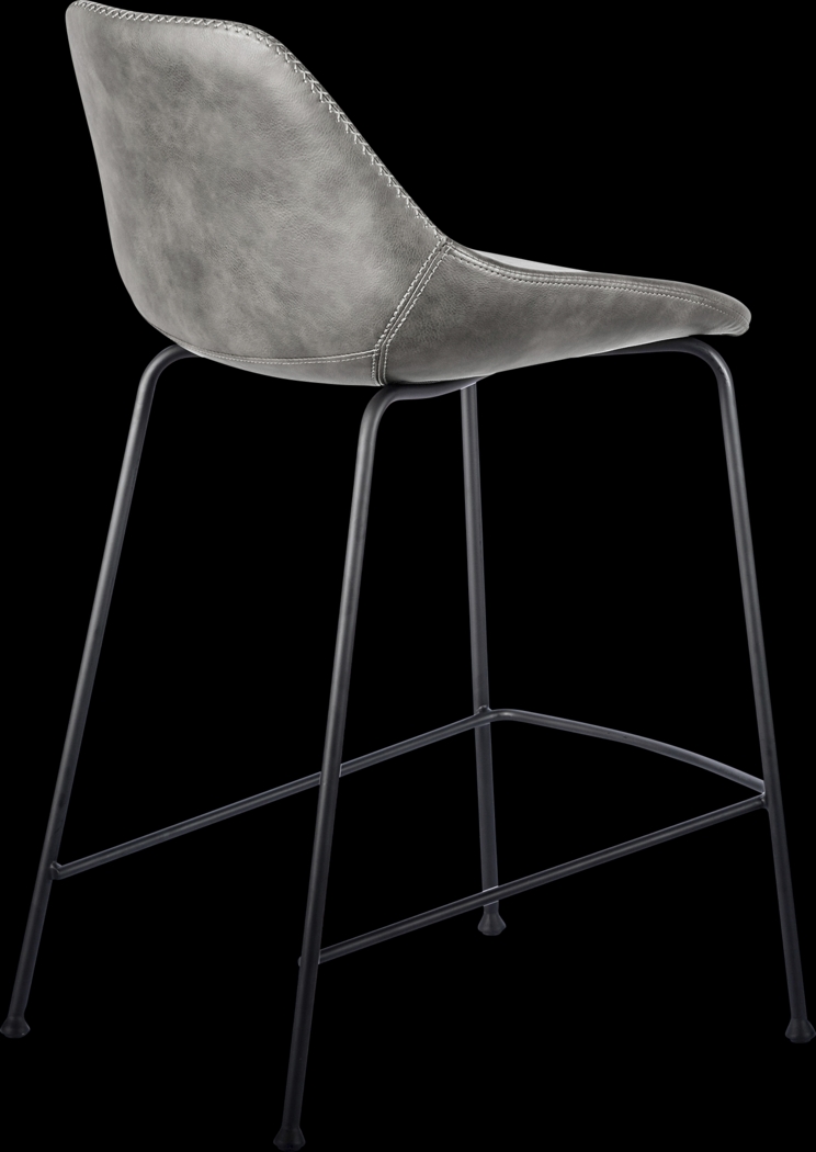 Rockcress Dark Gray Counter Stool, Set of 2 - Thumbnail - Image 6