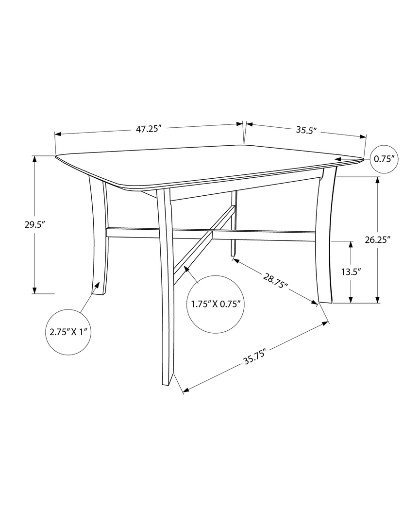 Rockeford Cream Dining Table - Thumbnail - Image 5