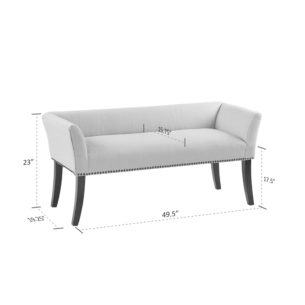 Rockglen Cream Accent Bench - Thumbnail - Image 8