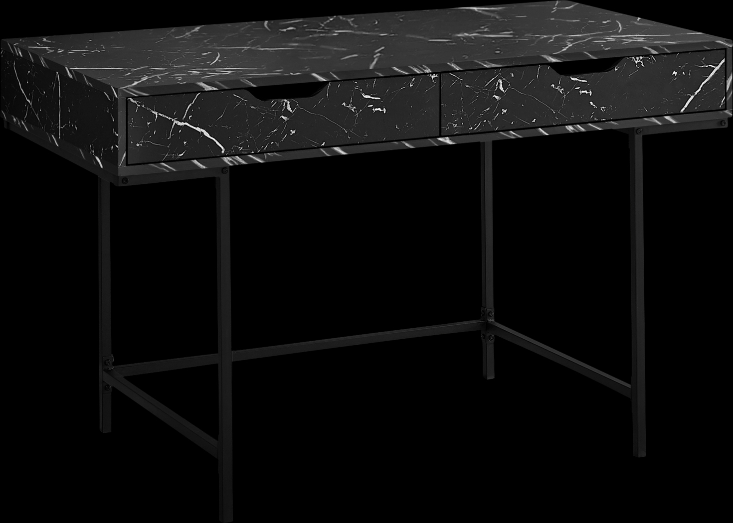 Rockmart Black Marble Desk - Thumbnail - Image 1