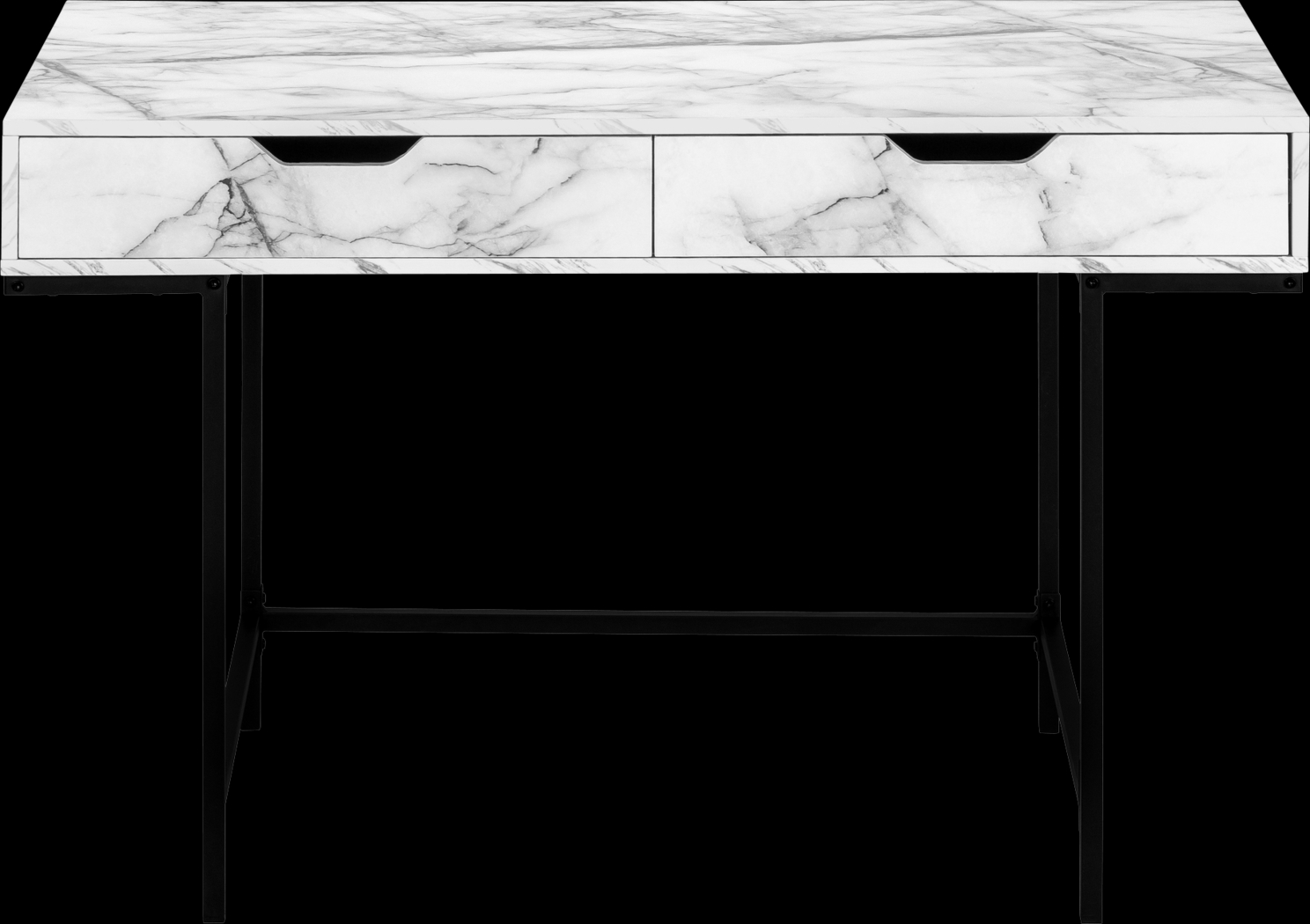 Rockmart White Marble Desk - Thumbnail - Image 1