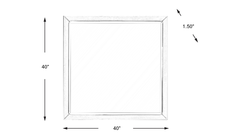 Dimension Image. Please refer to the Dimension Tab on this page for dimension details.