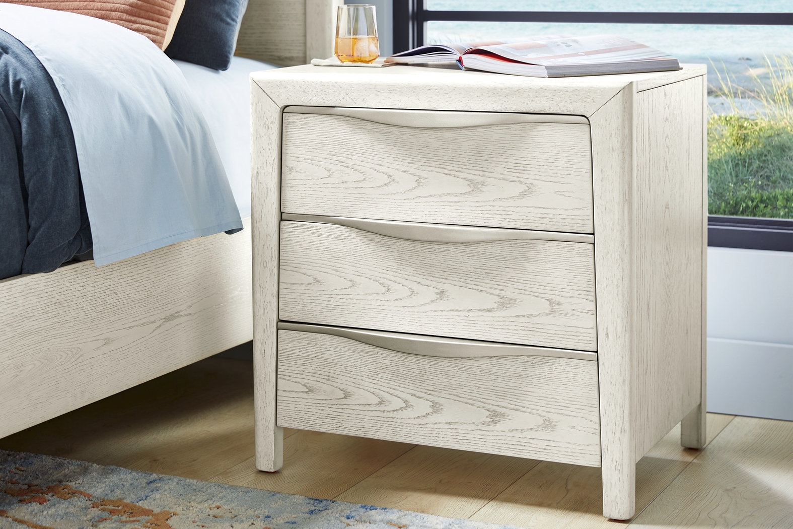 Rockport White Nightstand - Thumbnail - Image 2