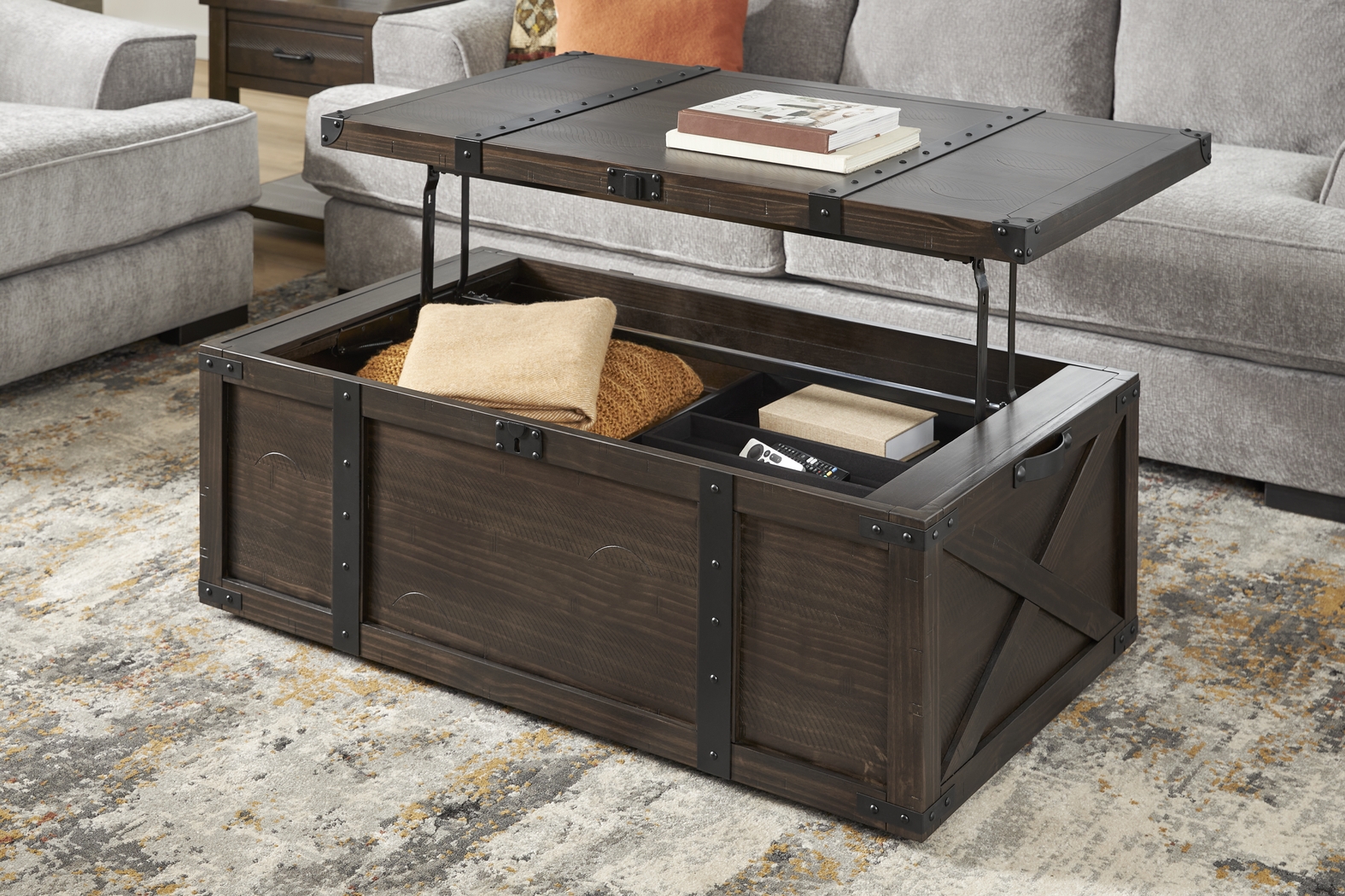 Rocky Creek Brown 3 Pc Table Set - Thumbnail - Image 4