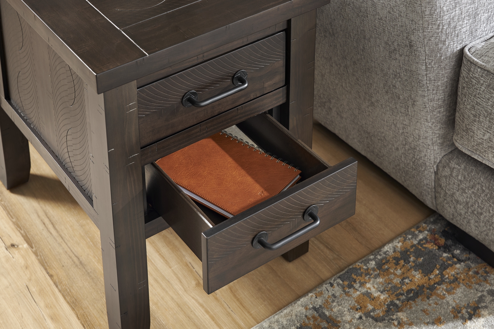 Parkview Beige 5 Pc Sectional Living Room with Sleeper - Thumbnail - Image 23