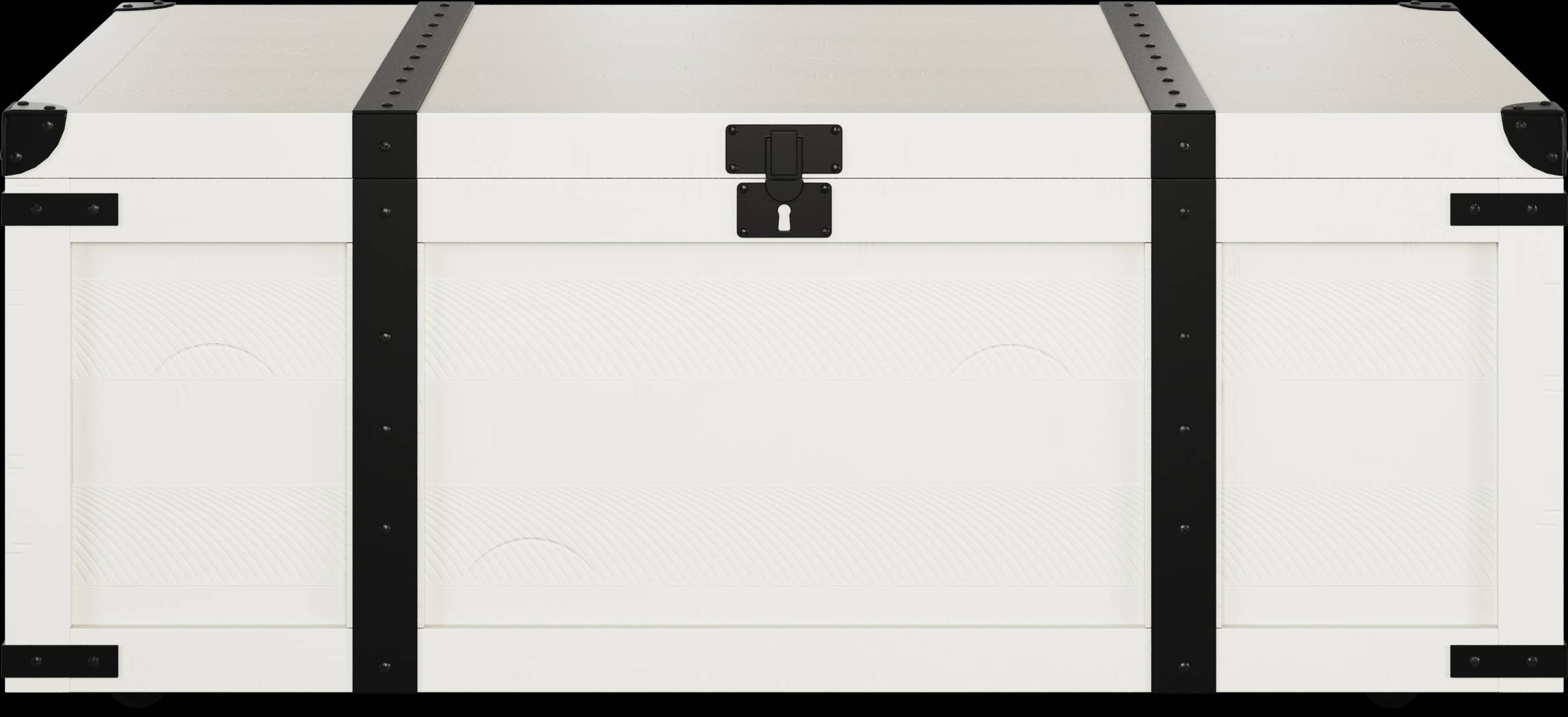 Rocky Creek White Storage Cocktail Table - Thumbnail - Image 2