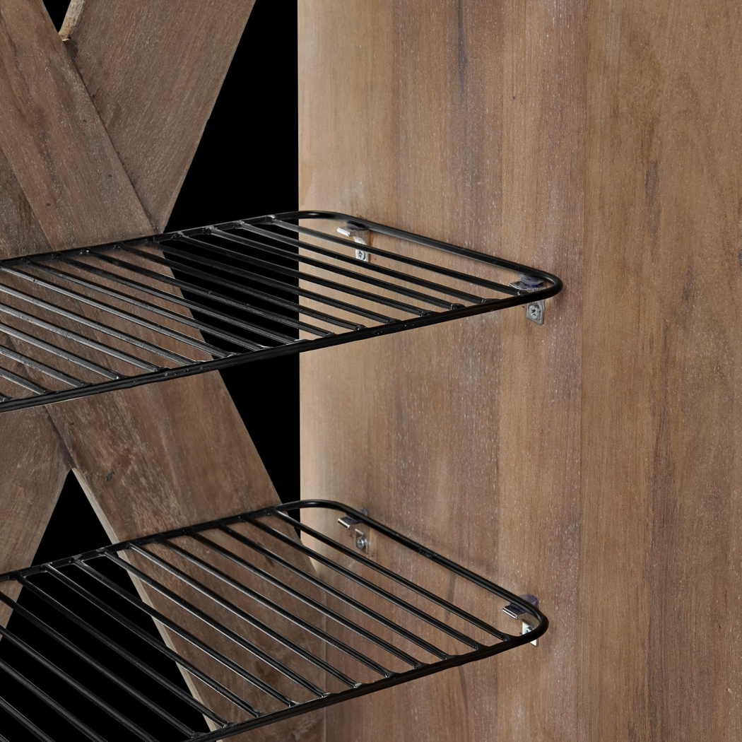 Roderock Brown Accent Shoe Storage Cabinet - Thumbnail - Image 4