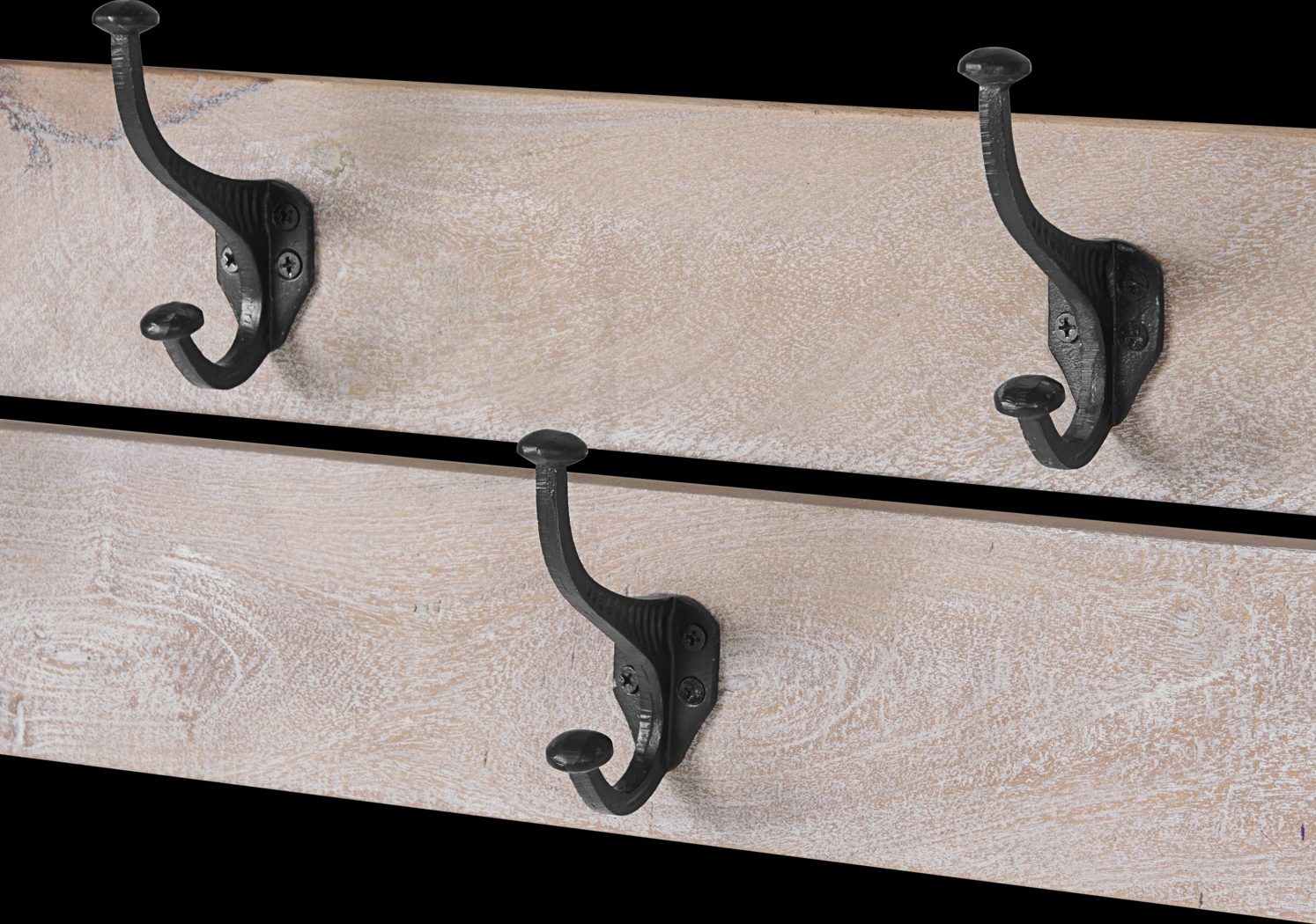 Roderock Brown Bench and Coat Hook, Set of 2 - Thumbnail - Image 4