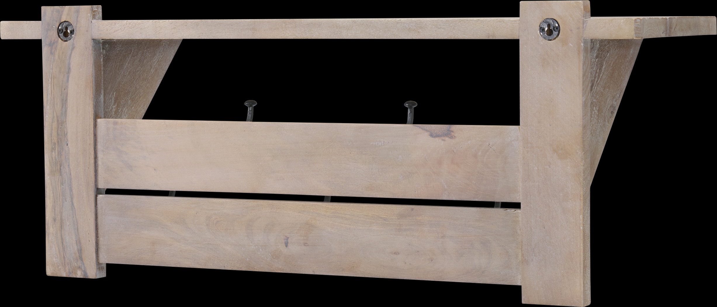 Roderock Brown Coat Hook with Shelf - Thumbnail - Image 8