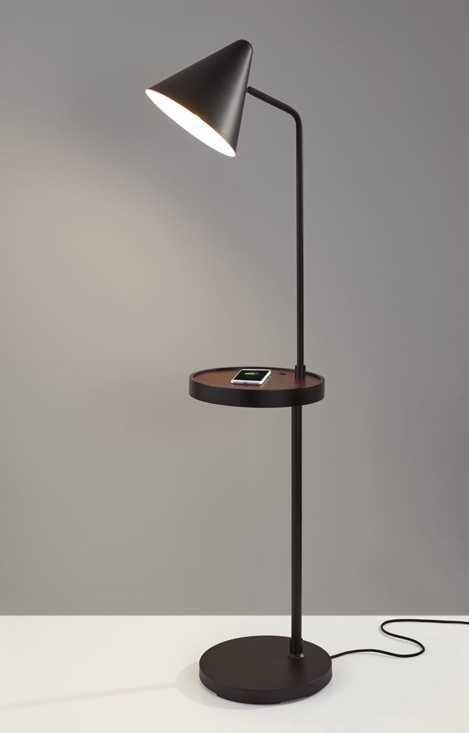 Rodkey Black Floor Lamp - Thumbnail - Image 2