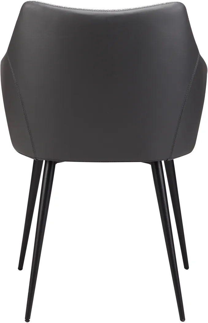 Roffe Gray Arm Chair - Thumbnail - Image 3