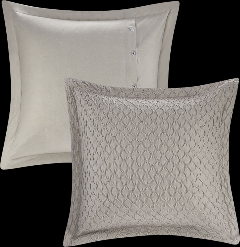 Roffignae Taupe 9 Pc King Comforter Set - Thumbnail - Image 4